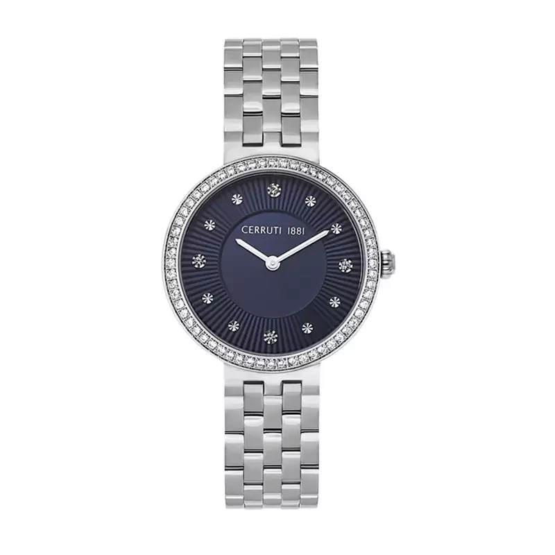 CERRUTI Valfloriana Crystals Stainless Steel Bracelet Watches