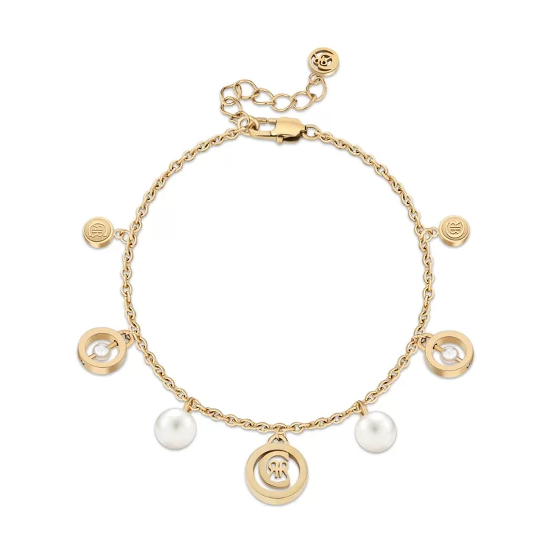 CERRUTI Ornamet Stainless Steel Bracelet with Pearl Bracelets