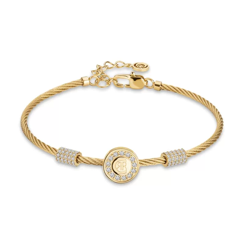 CERRUTI Sphere Stainless Steel Bracelet with Crystals Bracelets