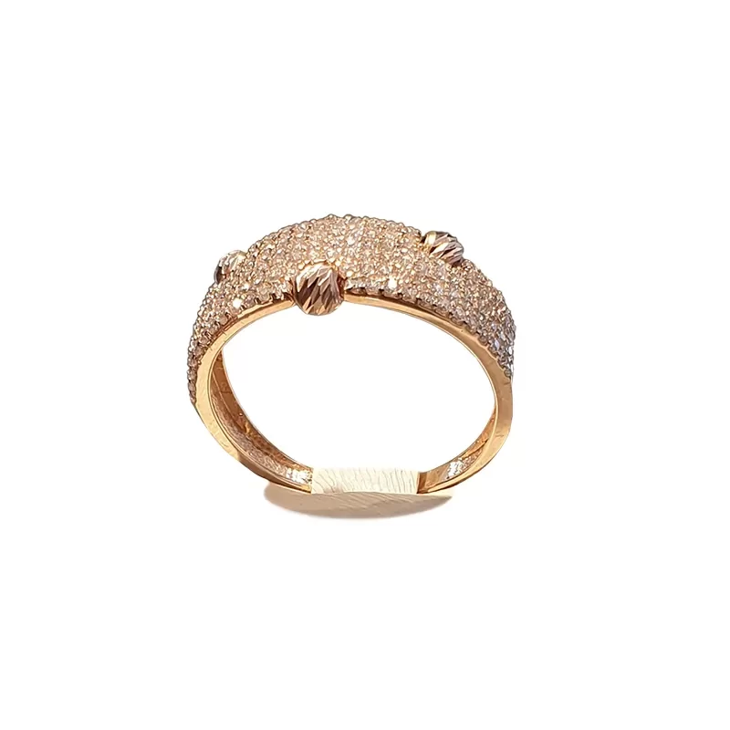 Dell’Oro Boutique  – Rose Gold Ring With Zircons Dell’Oro Boutique